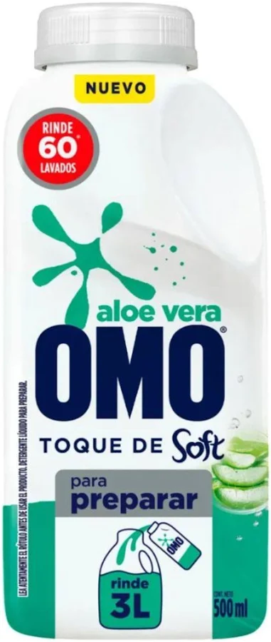 Detergente Para Diluir Omo Aloe Vera 500 Ml.